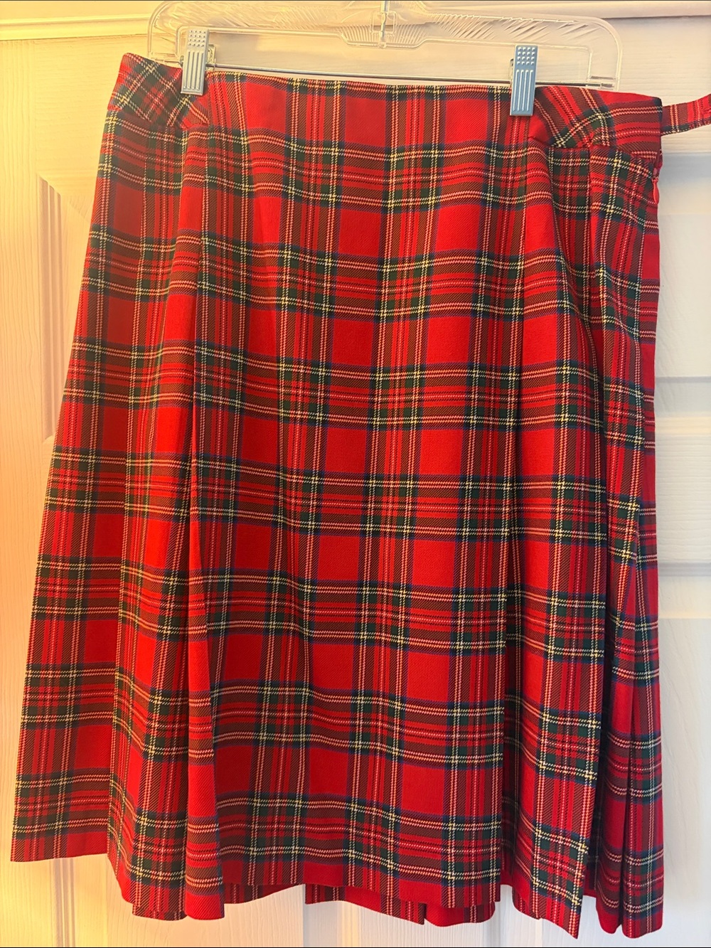 Pendleton Red Tartan Circle Skirt